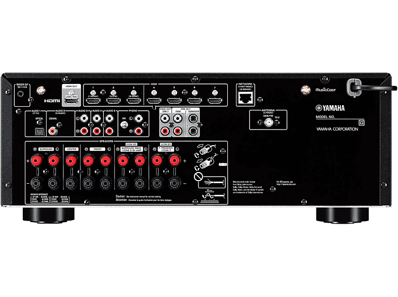 Yamaha AV-Receiver RX-V6A, schwarz — Foto 2 von 3