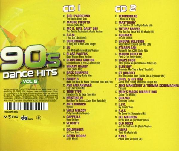 6 (CD) 90s - Hits Vol. - VARIOUS Dance