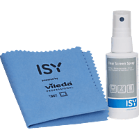 ISY ICL-2000-1 Monitor-Reinigungsspray  Spezialreiniger: Grau/Weiß/Blau, Mikrofasertuch: Blau