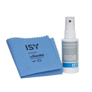 ISY ICL-2000-1 Monitor-Reinigungsspray  Spezialreiniger: Grau/Weiß/Blau, Mikrofasertuch: Blau