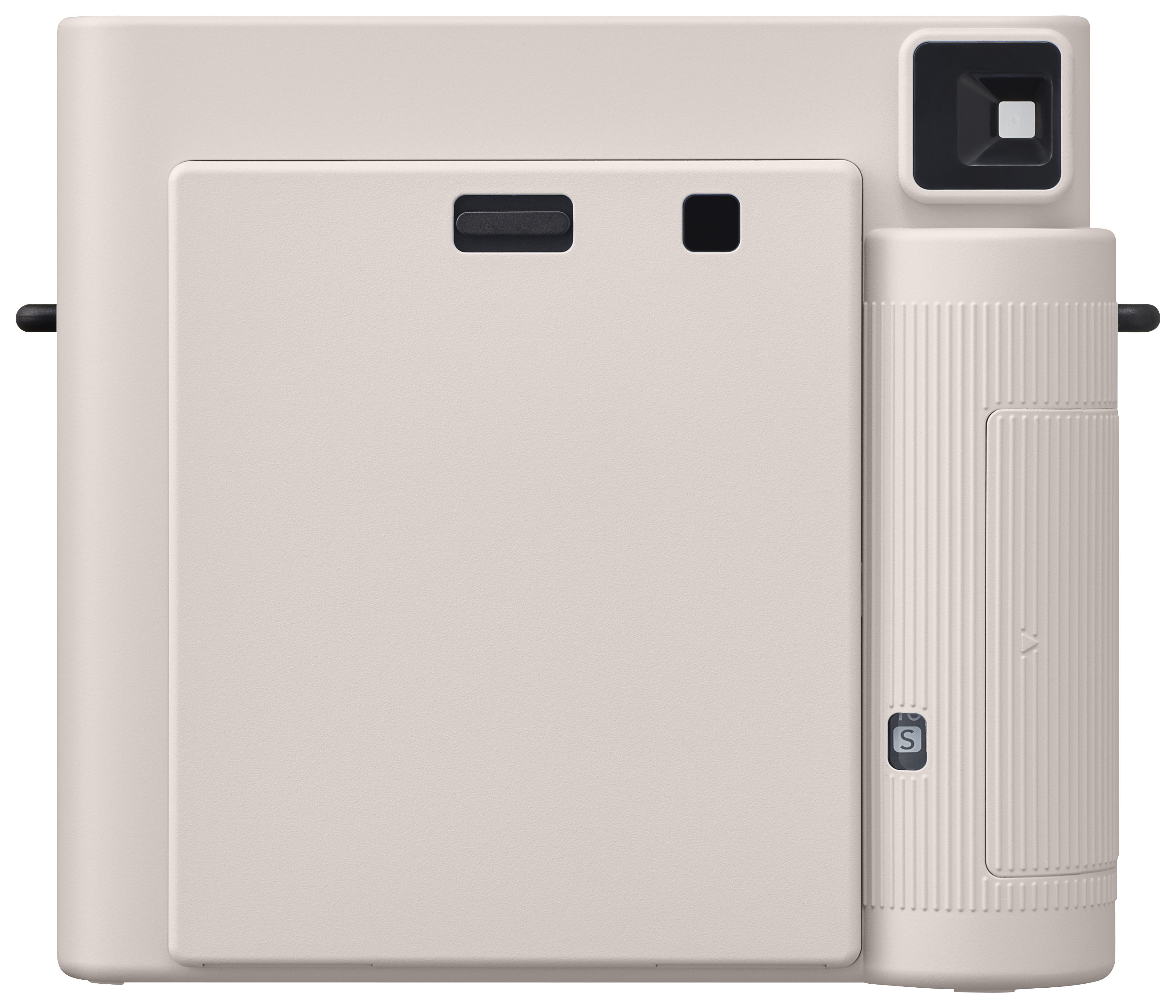 Draufsicht auf ein schwarz-graues Bügeleisen. Auf der Vorderseite steht das Wort 'Tefal'.