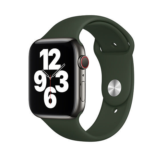 APPLE 44 mm Sportarmband, Ersatzarmband, Zyperngrün