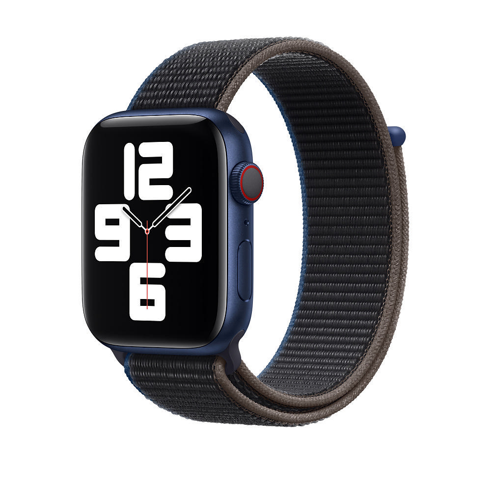 APPLE 44 mm Sport Loop, Ersatzarmband, Kohlegrau