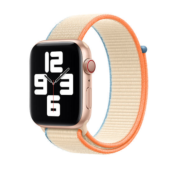 APPLE 44 mm Sport Loop, Ersatzarmband, Creme