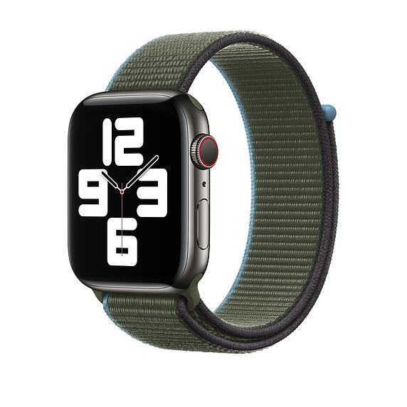 APPLE 44 mm Sport Loop, Ersatzarmband, Invernessgrün