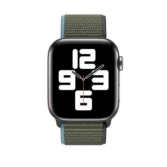 APPLE 44 mm Sport Loop, Ersatzarmband, Invernessgrün