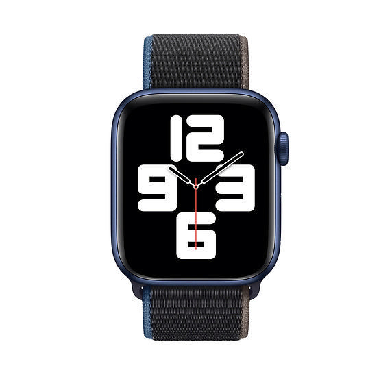 APPLE 44 mm Sport Loop, Ersatzarmband, Kohlegrau