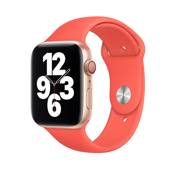APPLE 44 mm Sportarmband, Ersatzarmband, Zitruspink