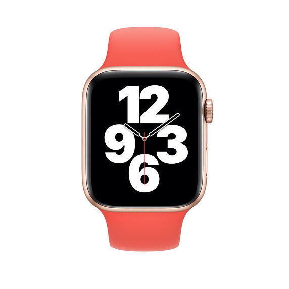 APPLE 44 mm Sportarmband, Ersatzarmband, Zitruspink