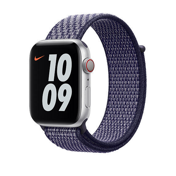 APPLE 44 mm Nike Sport Loop, Ersatzarmband, Purple Pulse