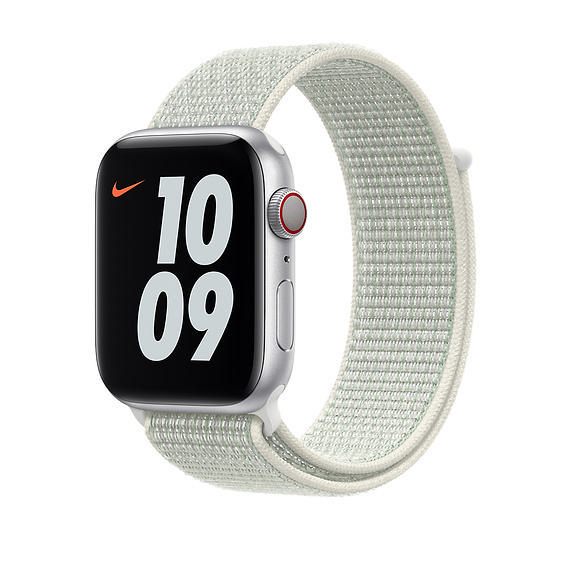 APPLE 44 mm Nike Sport Loop, Ersatzarmband, Spruce Aura