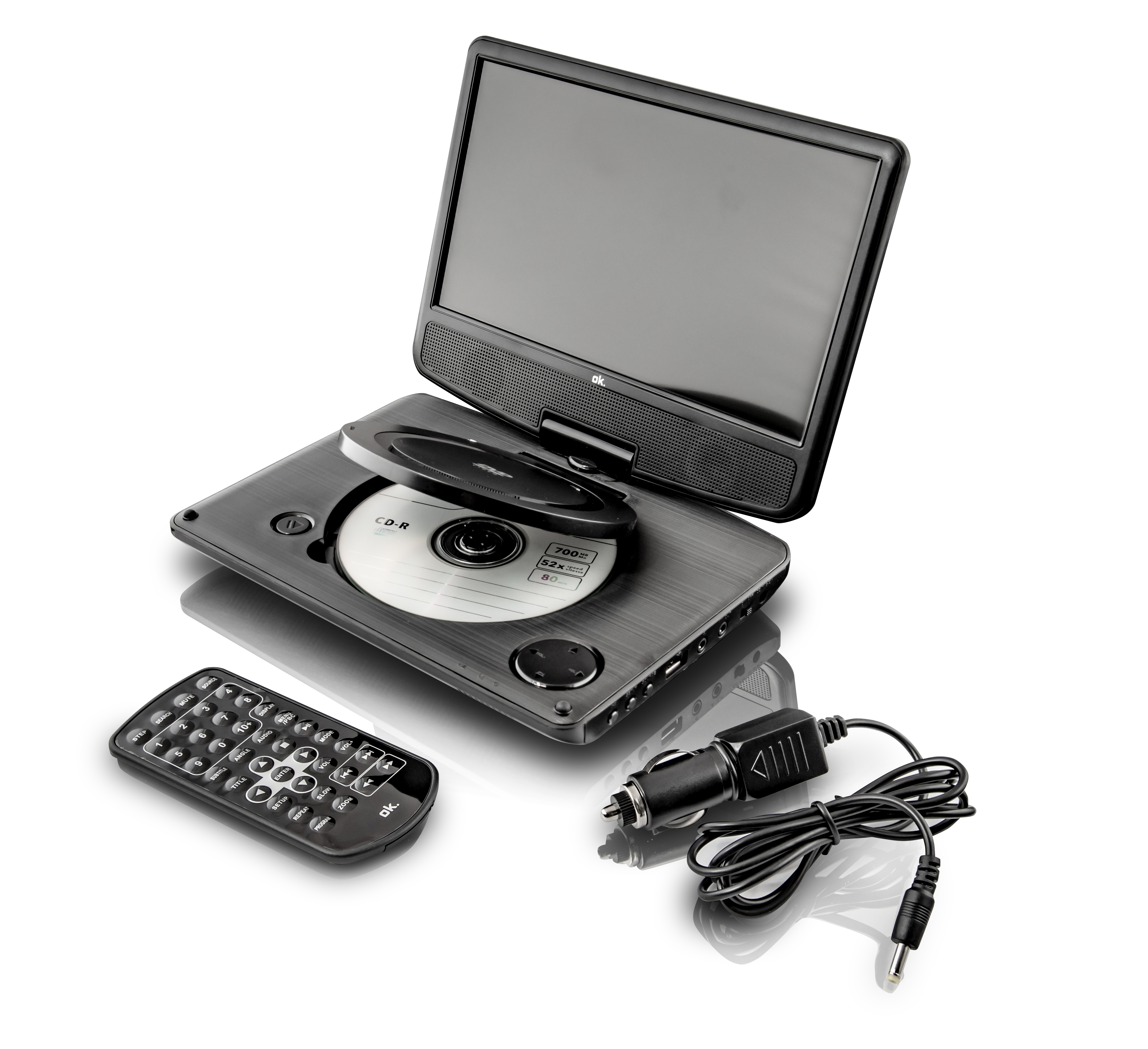 OK. OPD 920-1 Tragbarer DVD-Player, Schwarz