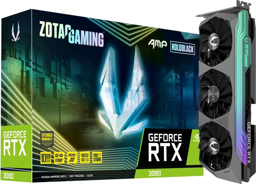 ZOTAC Grafikkarte GeForce RTX 3080 AMP Holo, 10GB (ZT-A30800F-10P)
