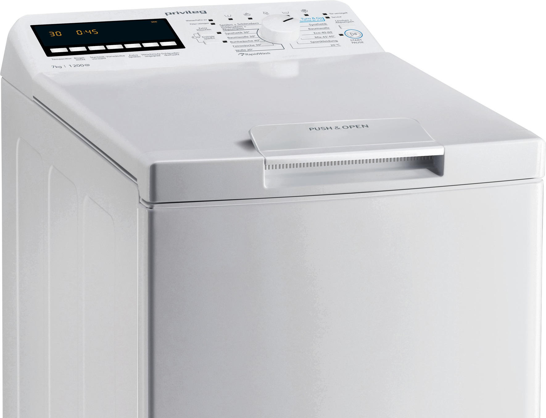 PRIVILEG PWT E71253P N (DE) Waschmaschine (7 kg, 1151 U/Min., E)