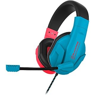 Auriculares gaming - Ardistel Blackfire NSX-Neon, De diadema, Con cable, Para Nintendo Switch/ Lite, Azul