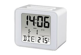 Reloj despertador inteligente - Lumix-15W Reloj despertador digital con  cargador inalámbrico 15 W Luz nocturna ajustable PROMATE, Blanco