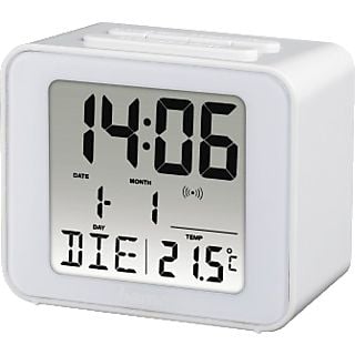 Reloj despertador - Hama Cube 00186305, Digital, Hora, alarma, fecha y temperatura, Compacto, Negro