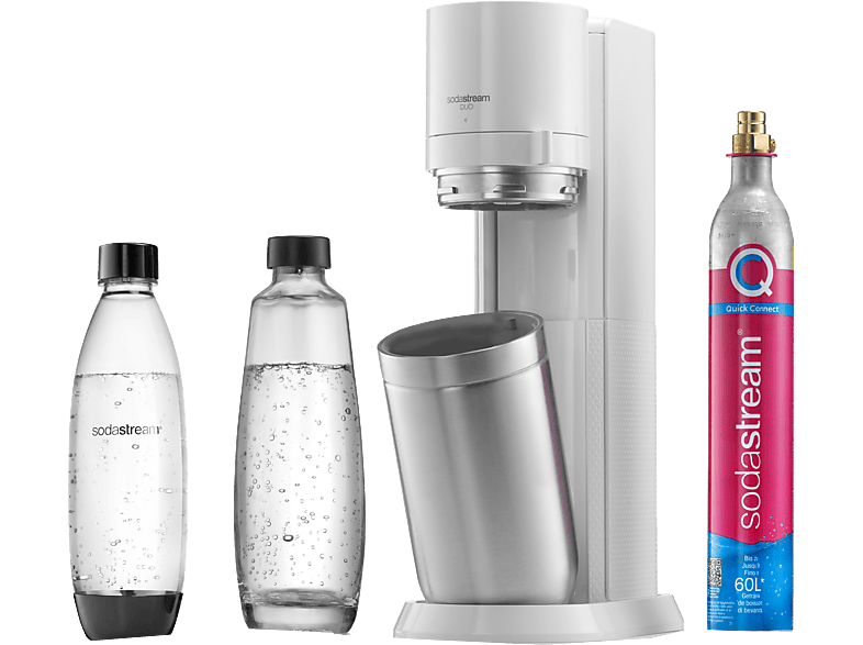 SodaStream DUO Wassersprudler Trinkwasser-Sprudler weiß