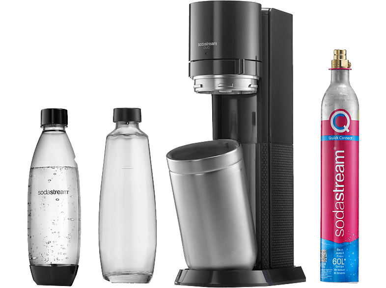 SODASTREAM E-Duo Wassersprudler mit 2 Flaschen, CO² Zylinder inklusive: Ja  , Titan online kaufen