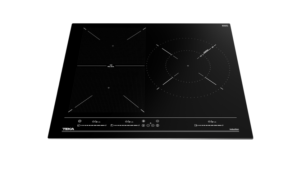 Encimera - TEKA ITF 65320 BK MSP, Vitrocerámica,  Eléctrica, Inducción, 3, 28 cm, Negro