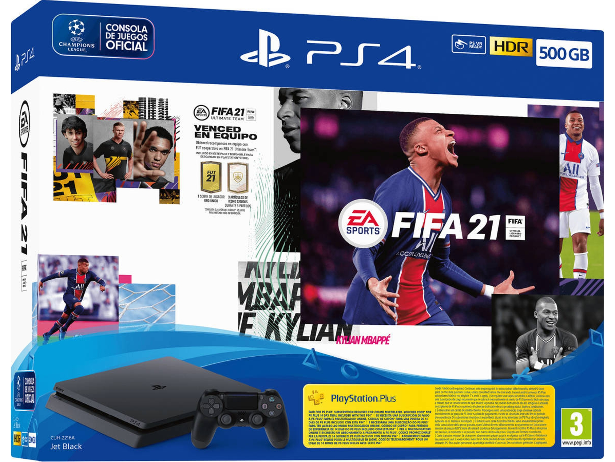 Consola - Sony PS4 Slim 500 GB + FIFA 21