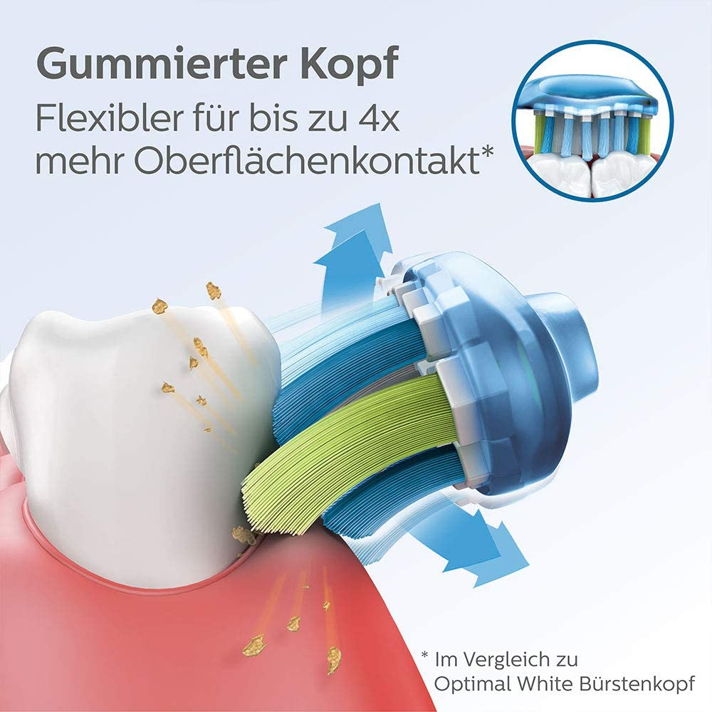 PHILIPS HX9042/17 Premium Plaque Defense Sonicare 2er Pack Aufsteckbürste