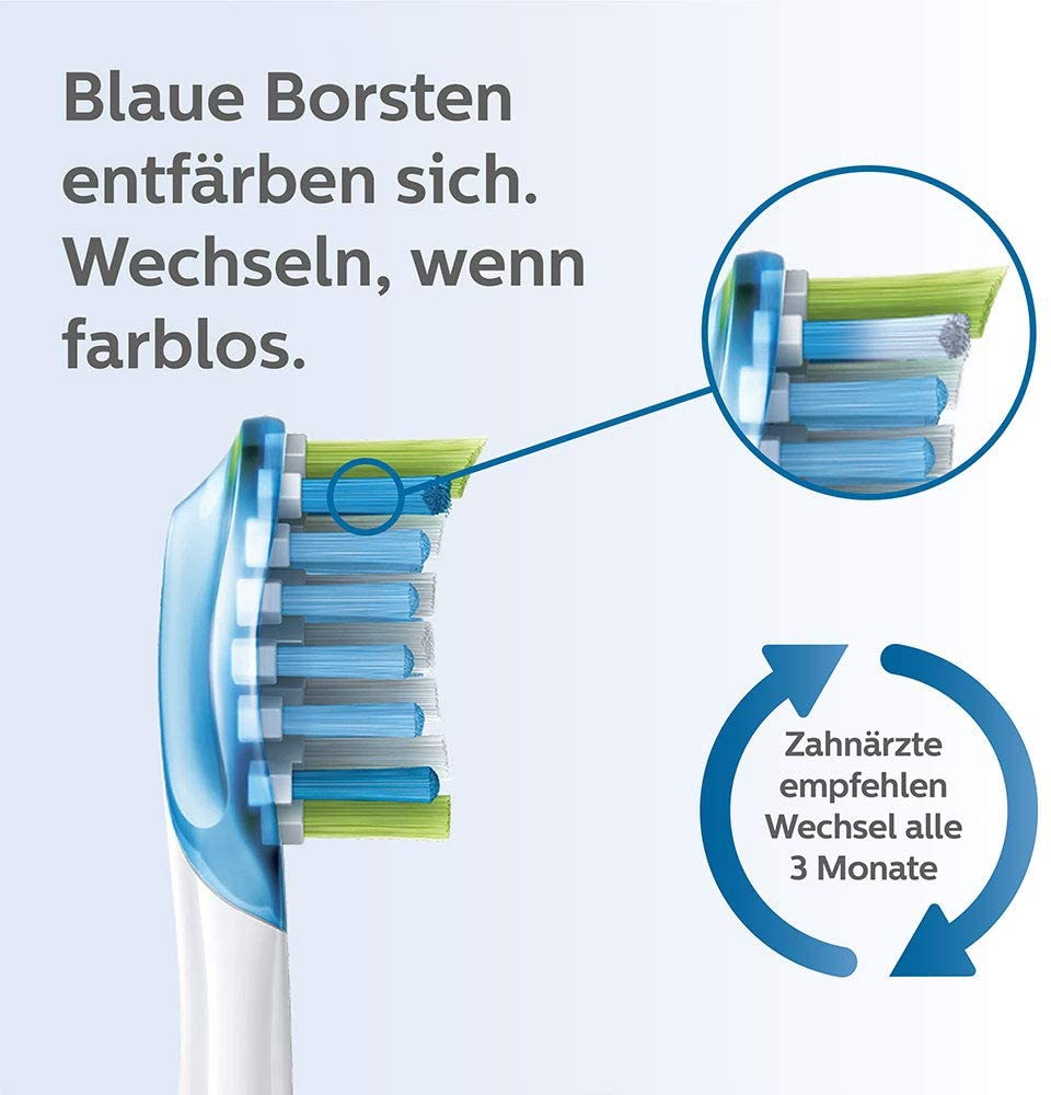 PHILIPS HX9042/17 Premium Plaque Defense Sonicare 2er Pack Aufsteckbürste