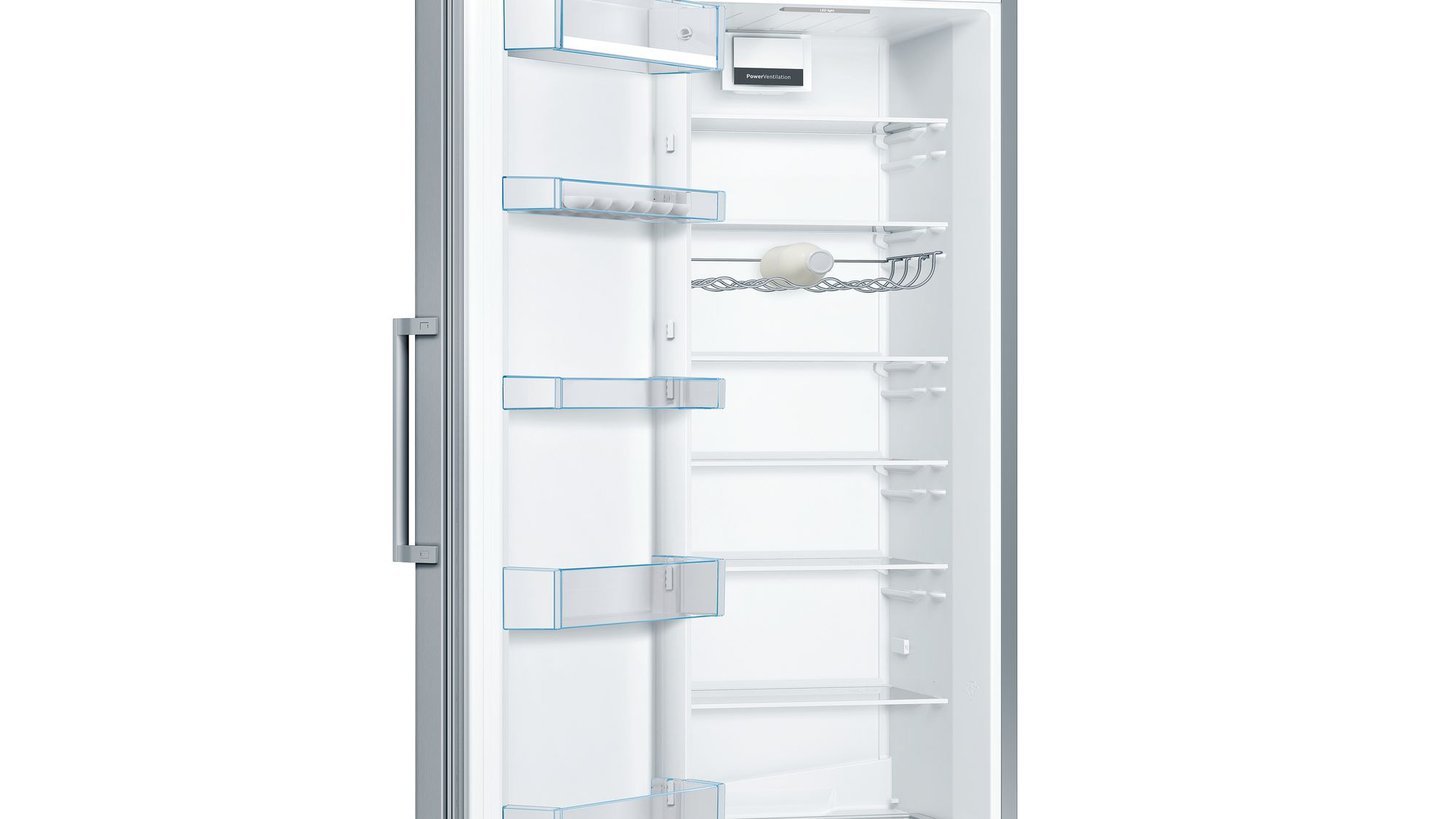 BOSCH KSV36VLEP Serie 4 Kühlschrank (348 l, E, 1860 mm hoch, Inox-look)