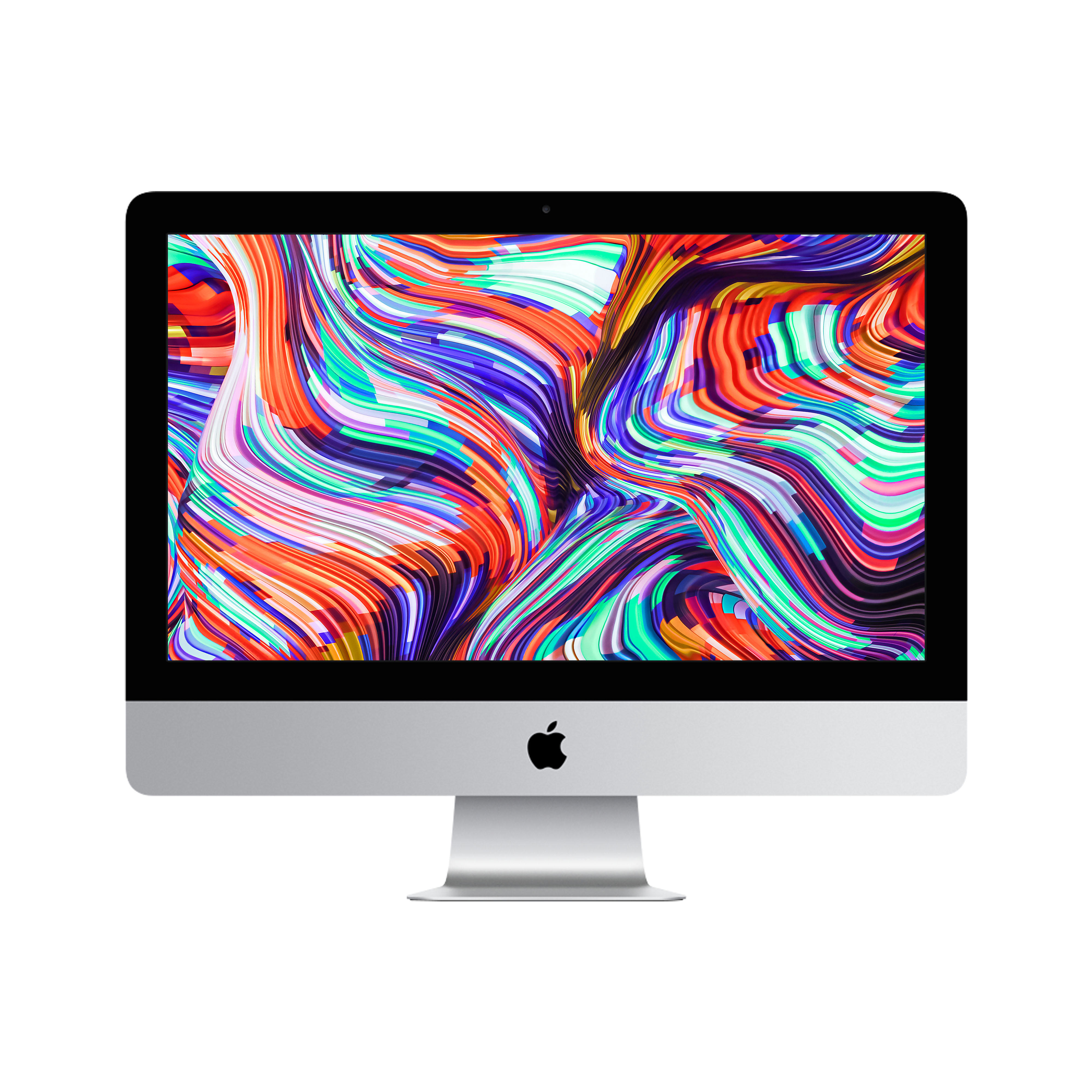 iMac 21,5 Intel® Zoll Radeon Core™ i7 Prozessor, Display, 1 RAM, MHK23D/A PC 2020, APPLE Pro 555X, Silber GB Drive, 16 mit All-in-One Fusion TB