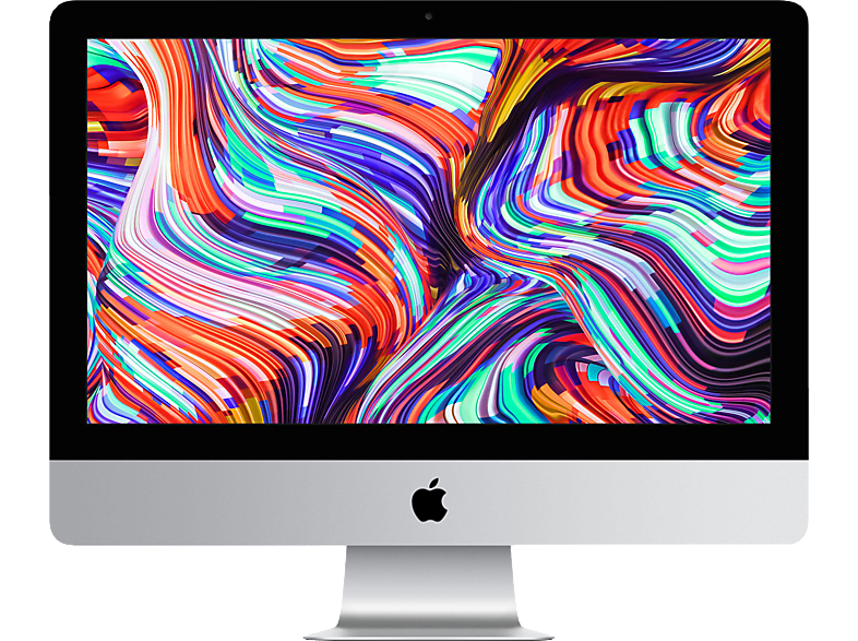APPLE MHK23D/A iMac 2020, All-in-One PC mit 21,5 Zoll Display, Intel® Core™ i7 Prozessor, 16 GB RAM, 1 TB Fusion Drive, Radeon Pro 555X, Silber
