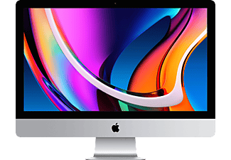 APPLE MXWU2D/A iMac 2020, All-in-One PC mit 27 Zoll Display, Intel® Core™ i5 Prozessor, 8 GB RAM, 512 GB SSD, Radeon Pro 5300, Silber