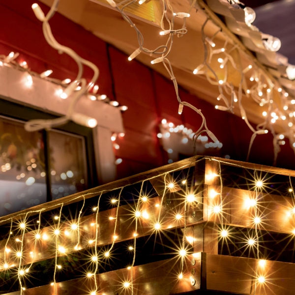 CHRISTMAS LIGHTING KKF 608/WW LED-es fényfüggöny, 600 db melegfehér LED