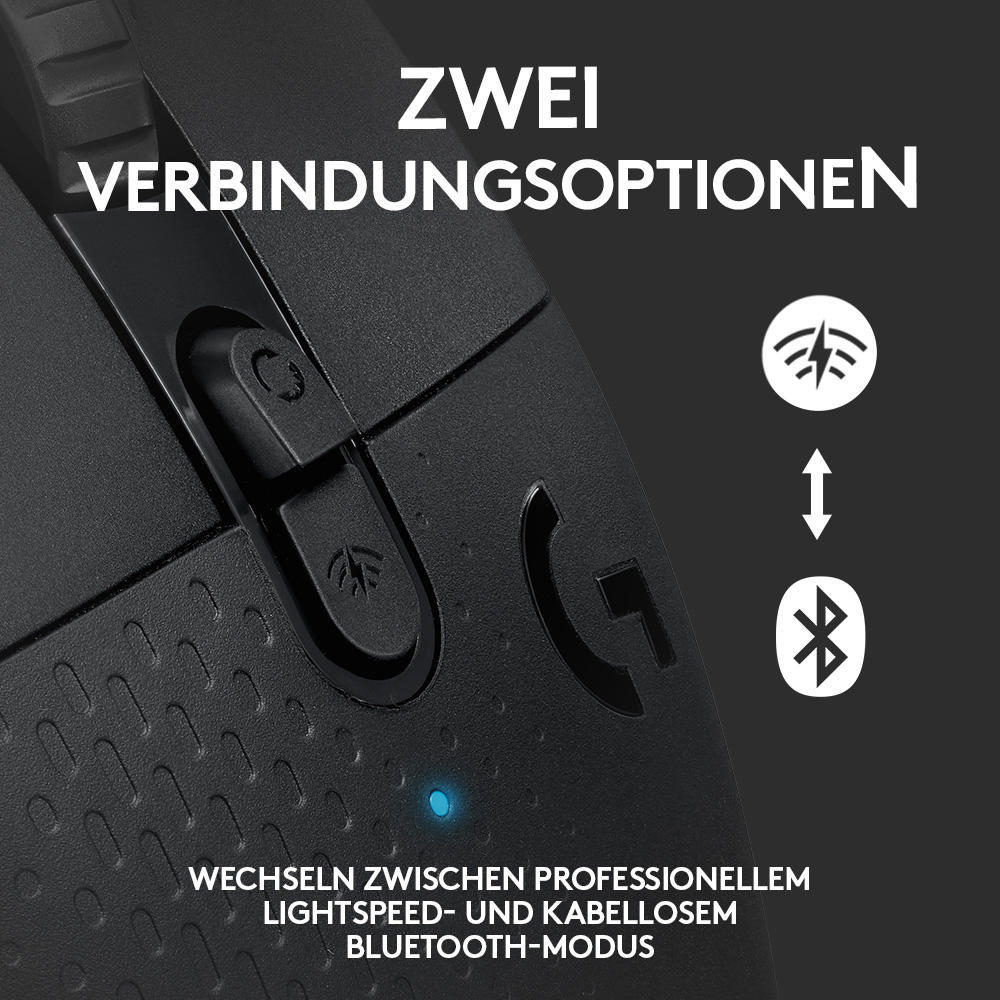 LOGITECH G604 Lightspeed Wireless Gaming Maus, Schwarz