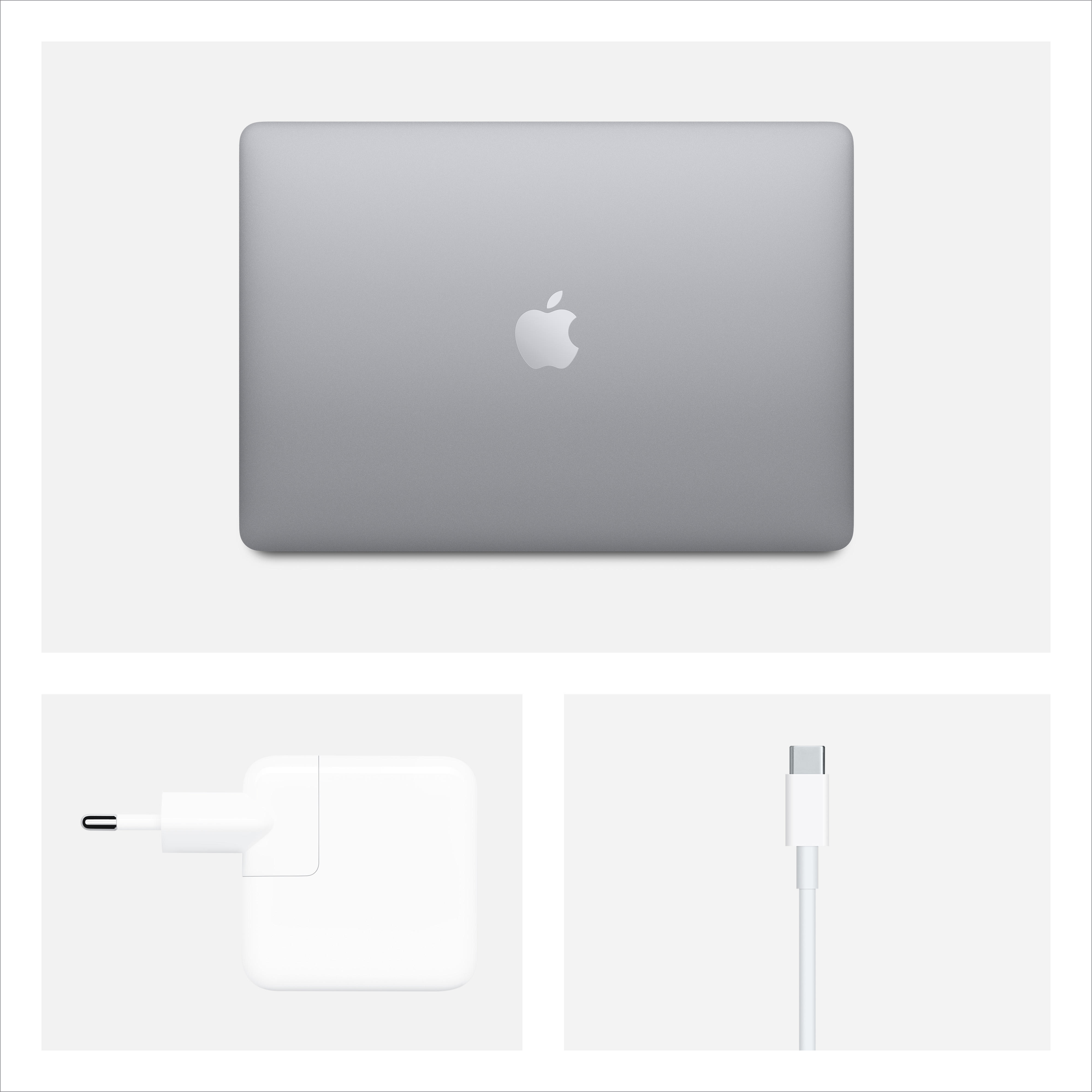 APPLE MWTJ2D/A MacBook Notebook 256 Iris Graphics, RAM, Intel Prozessor, GB Core™ GB 16 13,3 i5 mit Intel® Grau Air, Display, Plus SSD, Zoll