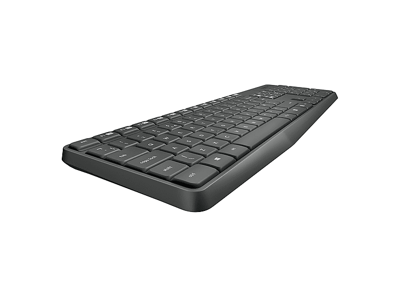 LOGITECH MK235 Kabelloses Tastatur-Maus-Set, DEU (Qwertz), Grau; Kabelloses Tastatur-Maus Set — Foto 2 von 5