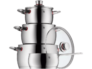 Quality One Topf-Set mit Deckel, 4-teilig