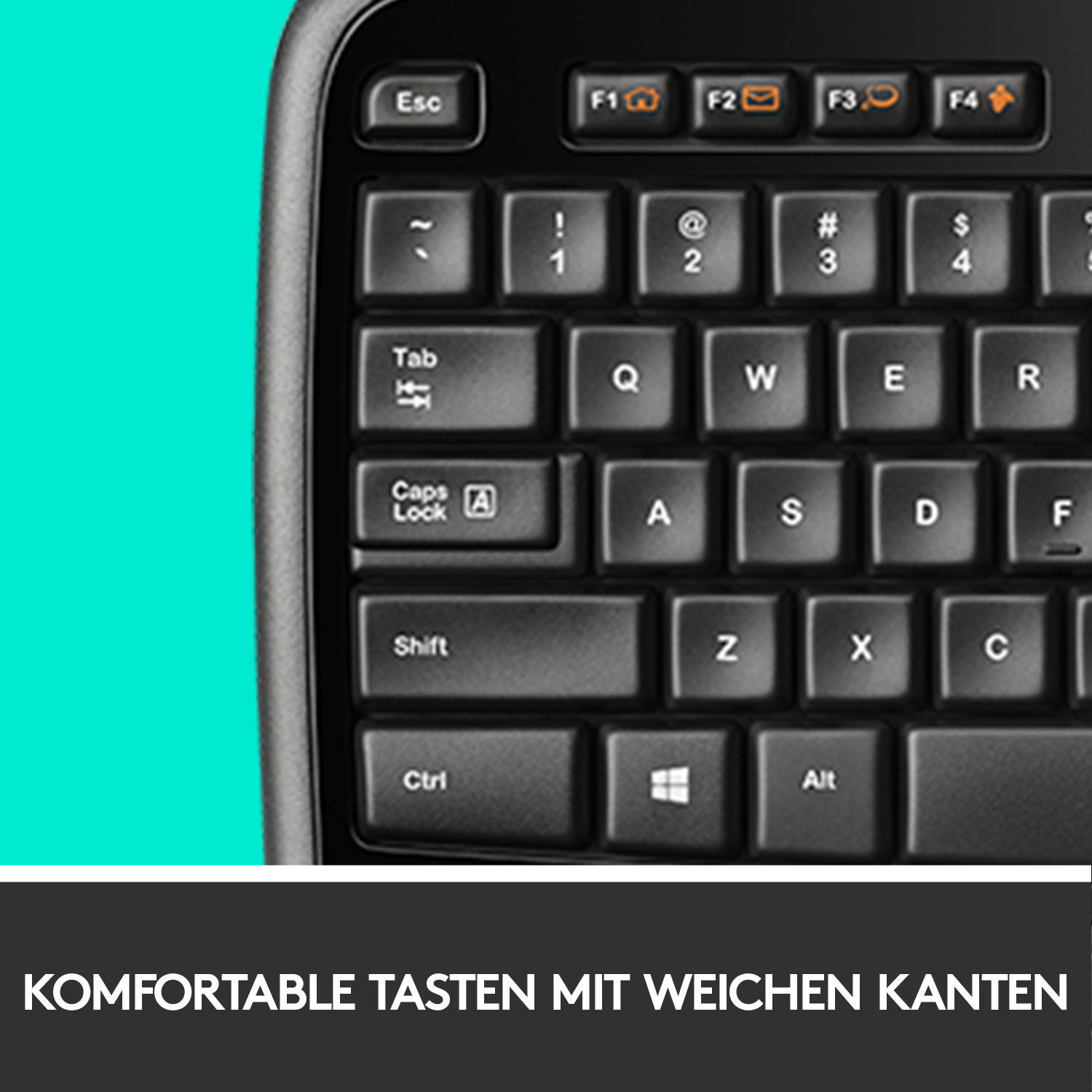 LOGITECH MK710, Tastatur & Maus Set, kabellos, Schwarz/Anthrazit