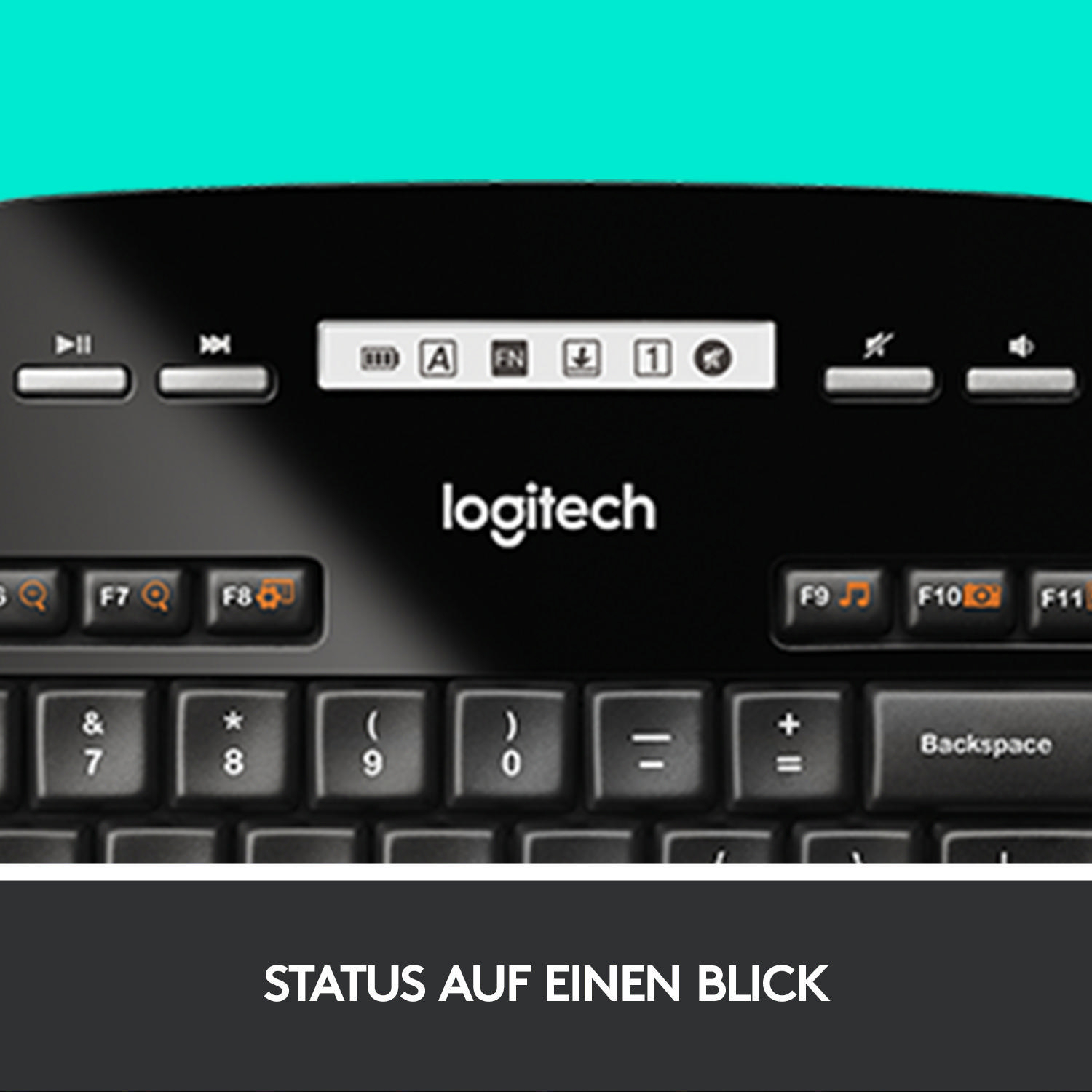 LOGITECH MK710, Tastatur & Maus Set, kabellos, Schwarz/Anthrazit