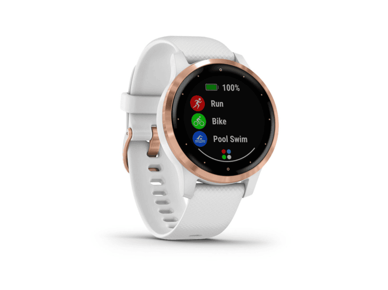 GARMIN vivoactive 4S okosora feher Rose Gold csattal MediaMarkt online vasarlas