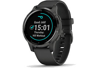 GARMIN vívoactive 4S okosóra, fekete szürke csattal