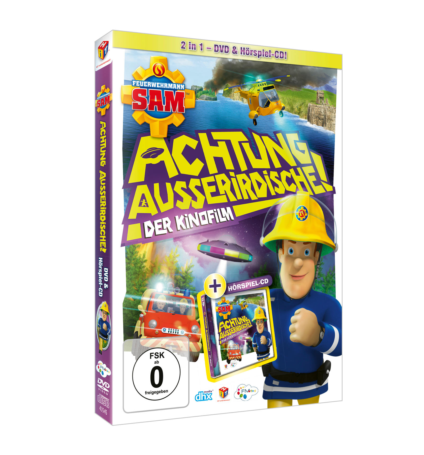 Feuerwehrmann Sam - Achtung Ausserirdische! (Kinofilm) DVD + CD