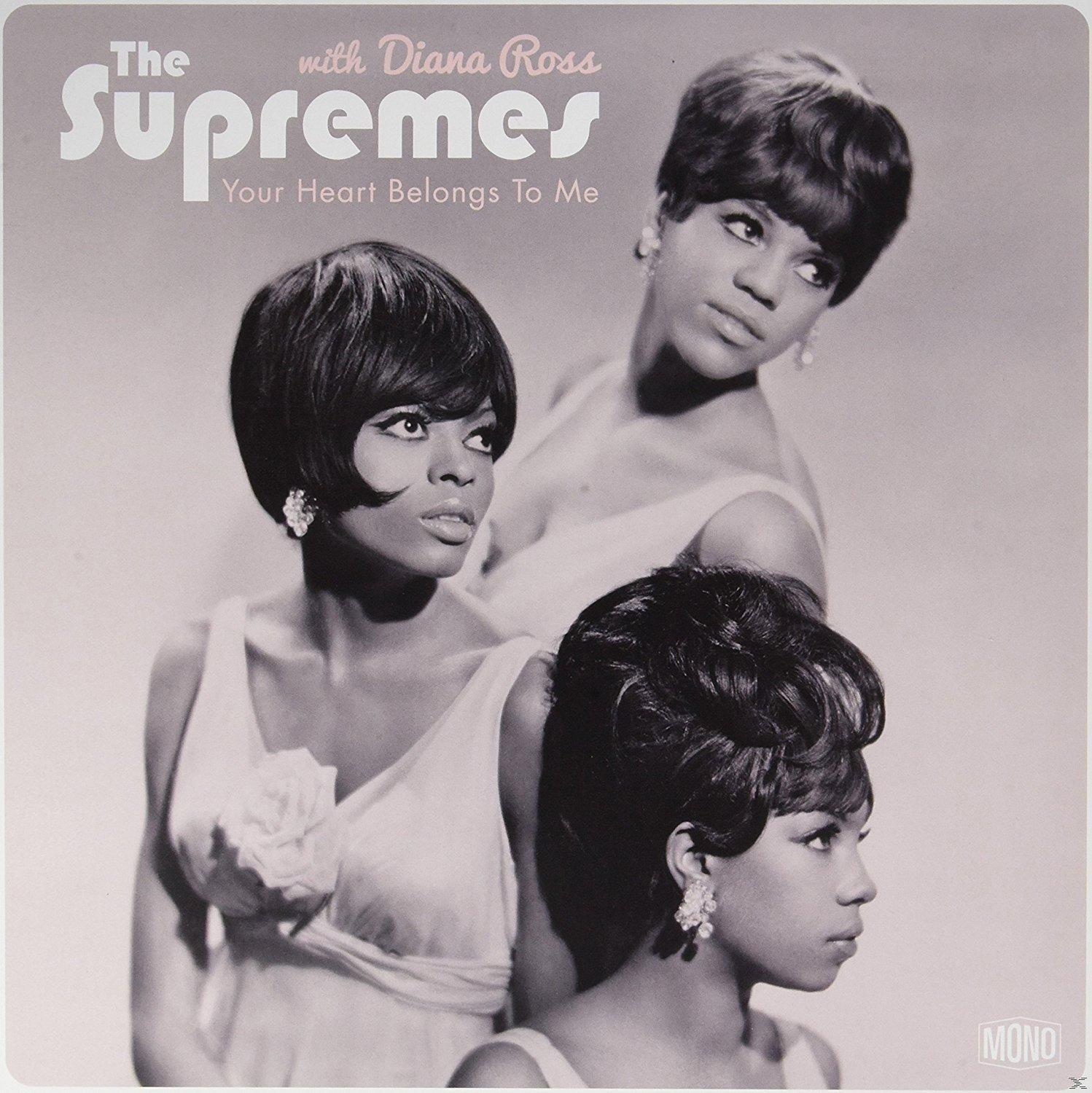The Supremes Albumcover mit drei Frauen. Der Text: Your Heart Belongs To Me.
