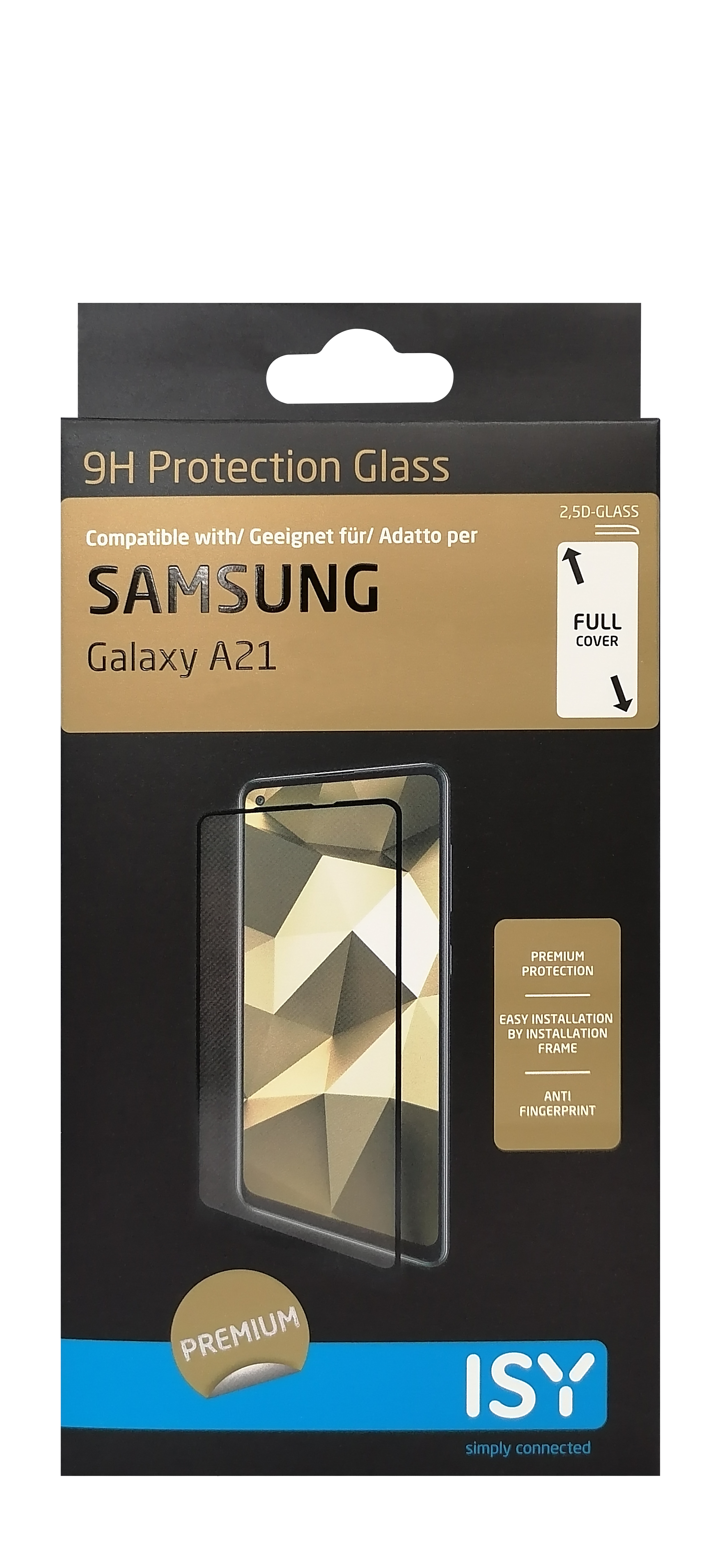 ISY IPG 5084-2.5D Displayschutz (für A21) Galaxy Samsung