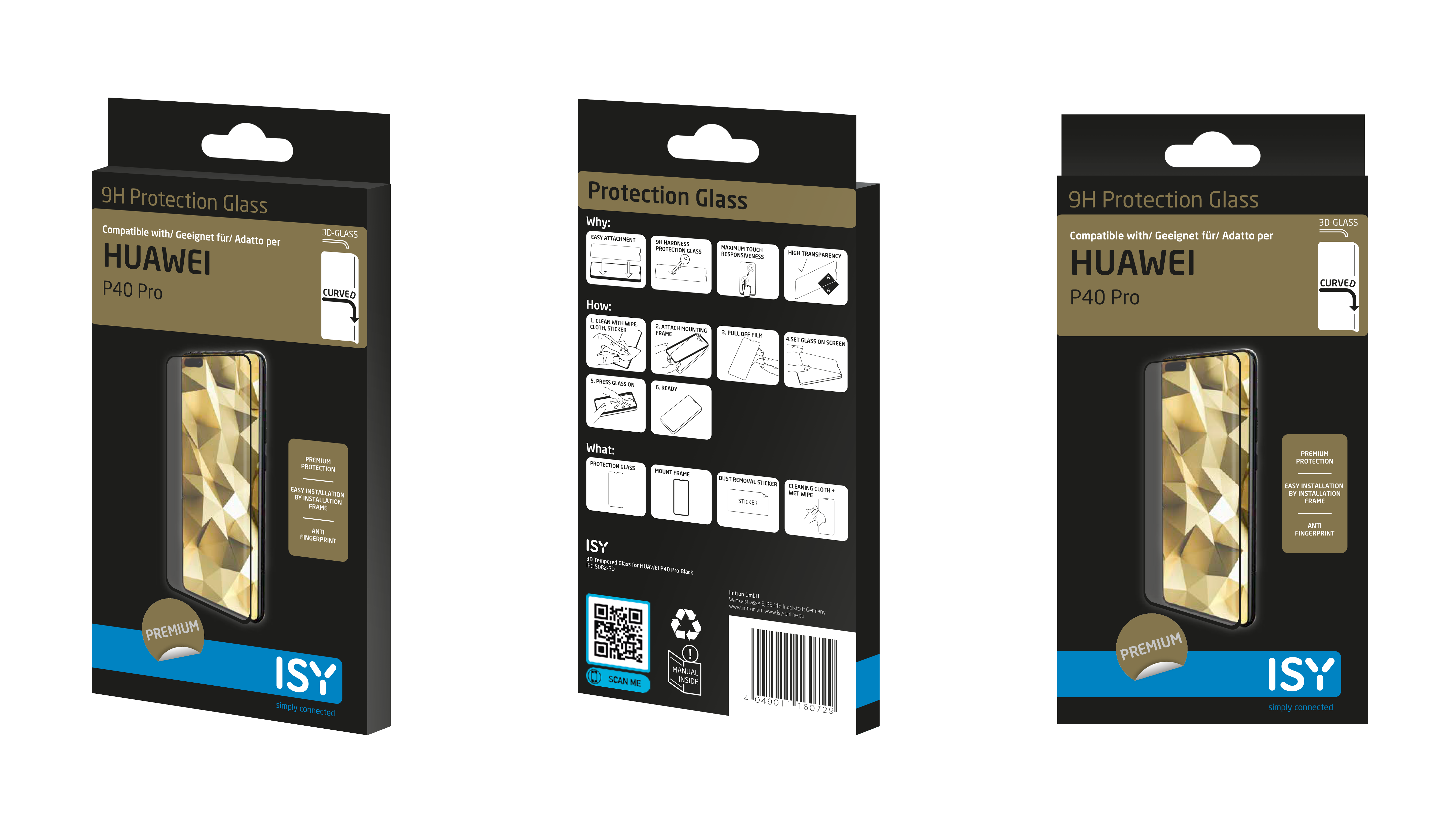ISY IPG 5082-3D Displayschutz (für Huawei P40 Pro)