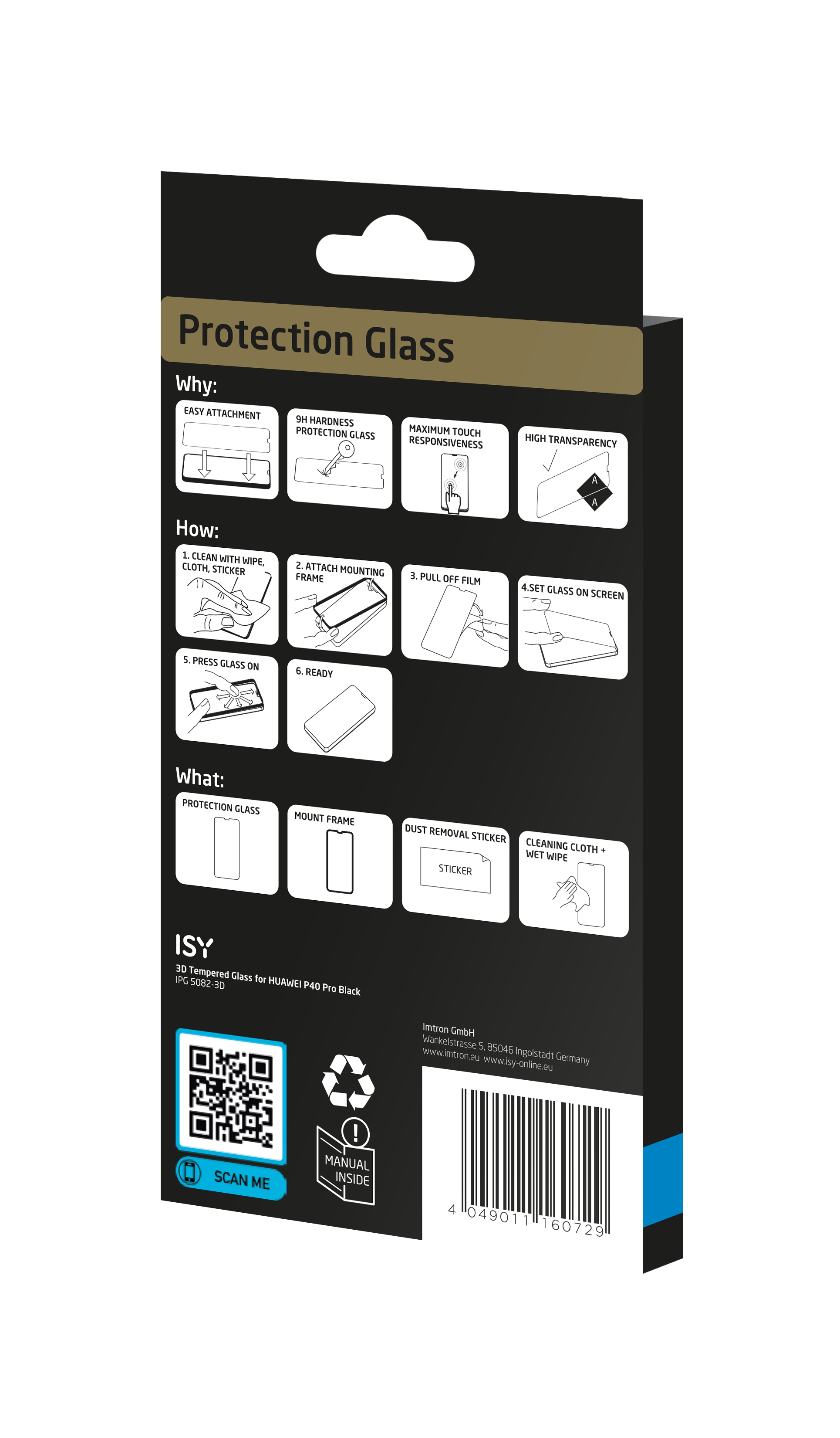 ISY IPG 5082-3D Displayschutz (für Huawei P40 Pro)