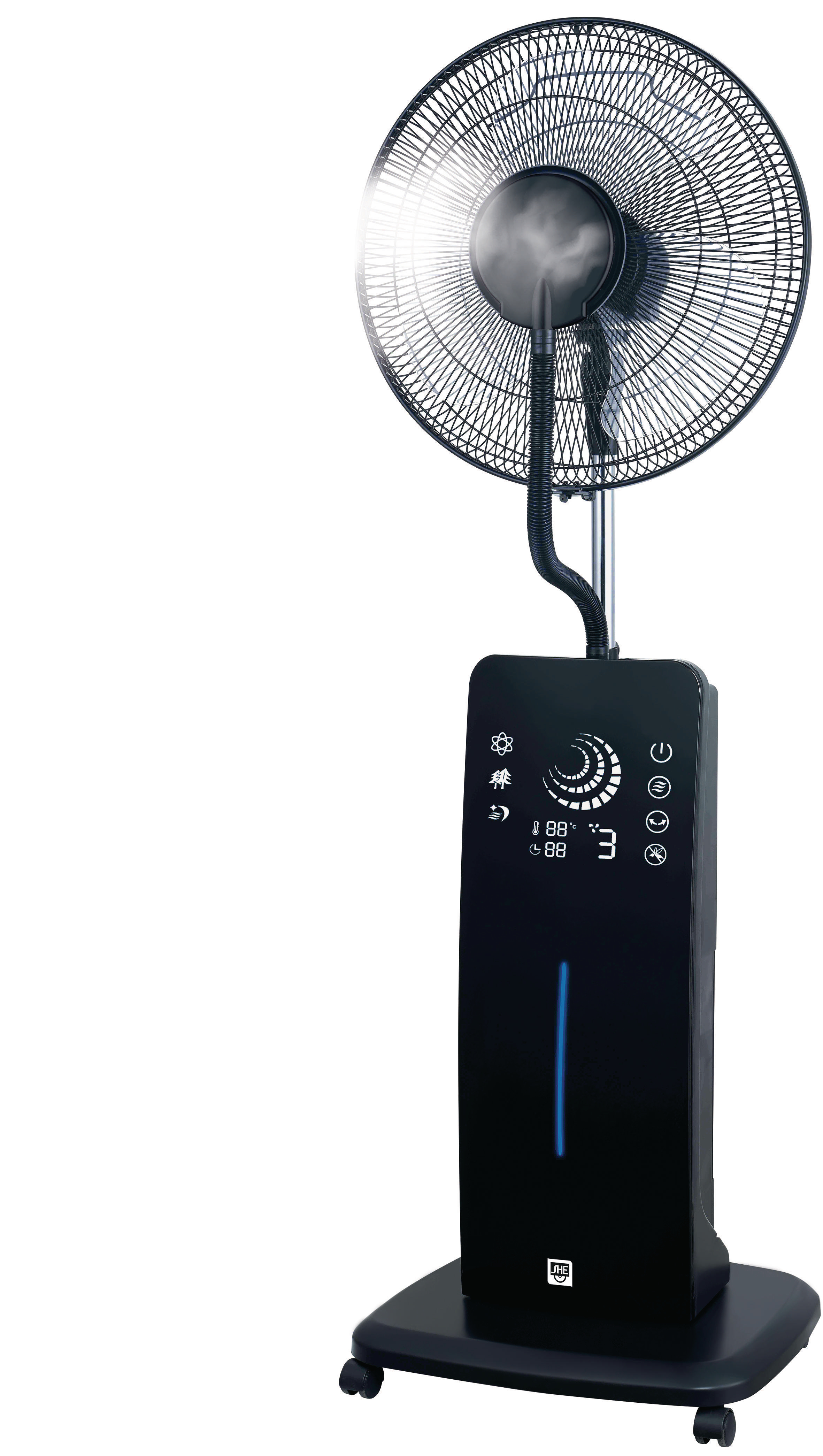 SHE SHE40ST2002SMF Standventilator Schwarz (120 Watt)