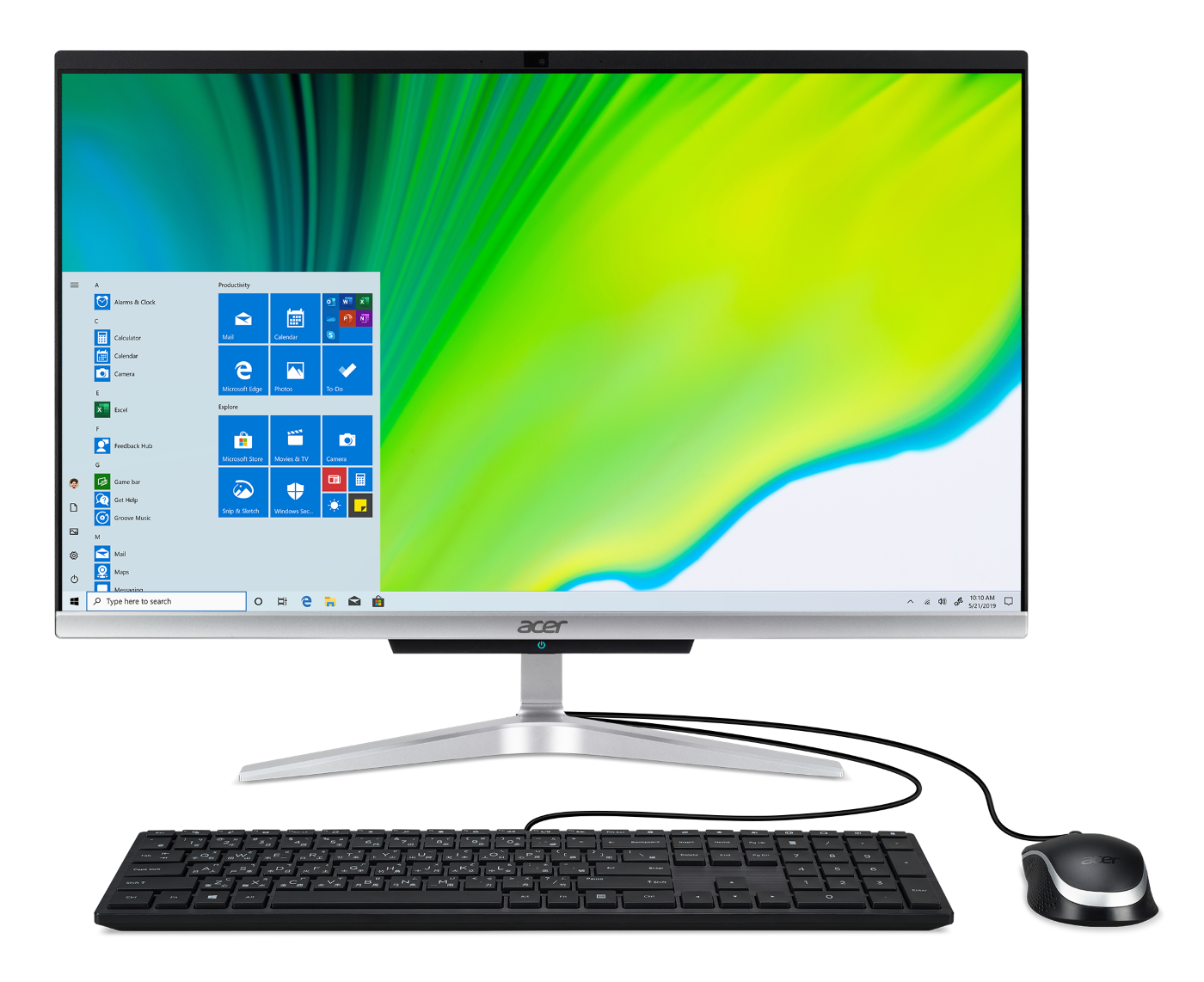 ACER C24-963 Berem.005 23.8" i5-1035 1TB 8GB Win10 All In One Bilgisayar Gri