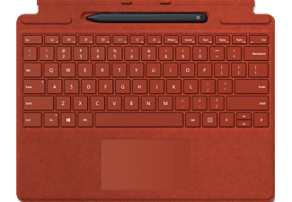 MICROSOFT Surface Pro Signature Keyboard + Slim Pen - Tastiera e penna digitale (Rosso papavero)