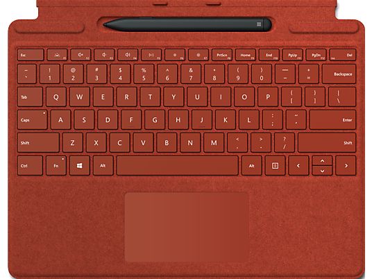 MICROSOFT Surface Pro Signature Keyboard + Slim Pen - Tastatur und Digital-Pen (Mohnrot)