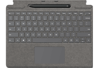 MICROSOFT Surface Pro Signature Keyboard + Slim Pen - Clavier et stylo numérique (Platine)